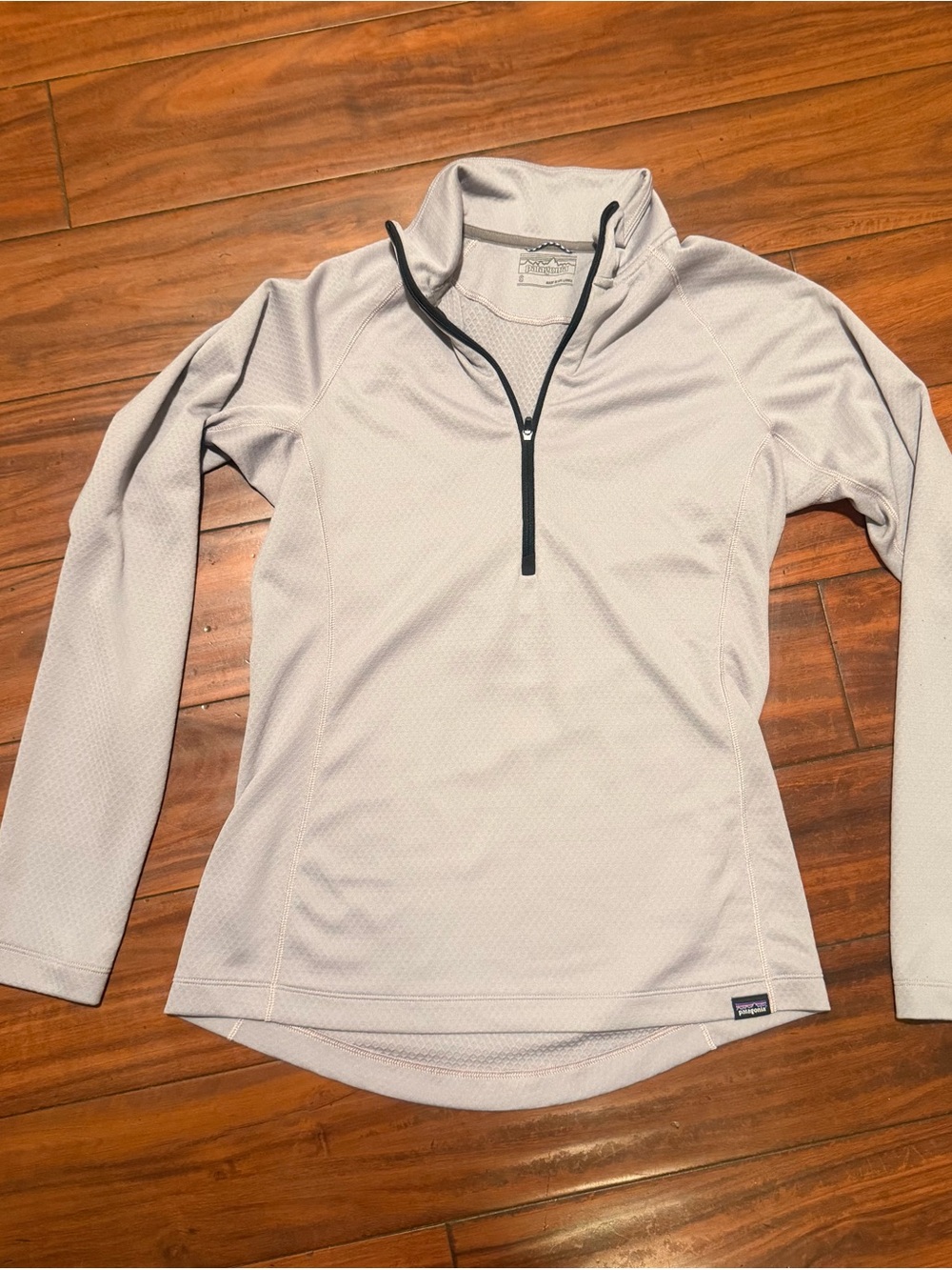 Patagonia Light Gray Women's Half-Zip Performance Pullover - Picture 1 of 7